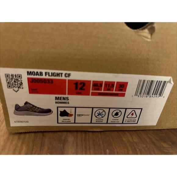Merrell J005583 Mens Moab Flight CarbonFiber Industrial Shoe Retail $120 main image 5